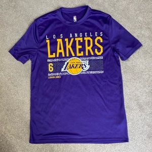 NBA Los Angeles Lakers Lebron James Short Sleeve Shirt Size M